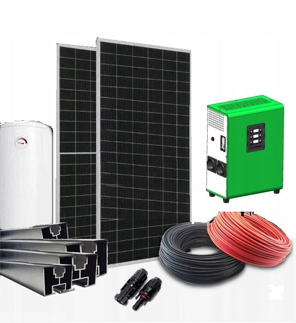 Zestaw solarny do grzania wody Green Boost 3000 6xpanel grzałka bojler