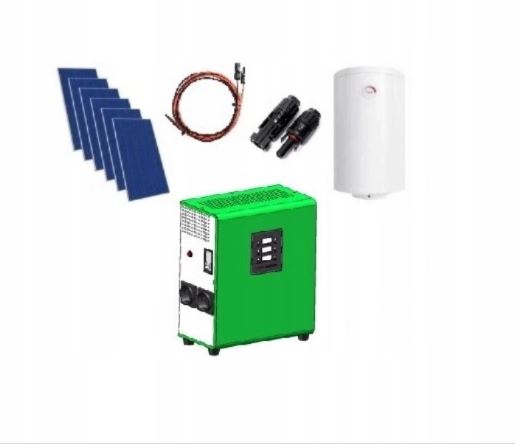 Zestaw solarny do grzania wody Green Boost 3000 6xpanel grzałka bojler
